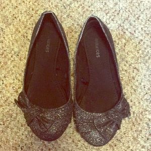 Sparkly Black Dress Flats